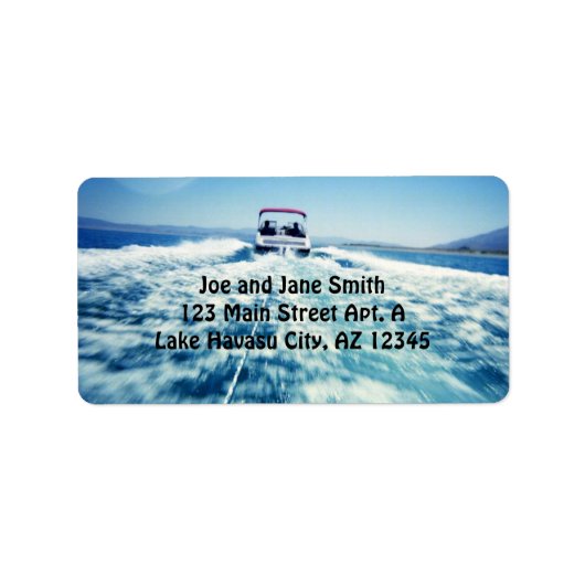 Wassersportlabel Adressaufkleber (Vorne)