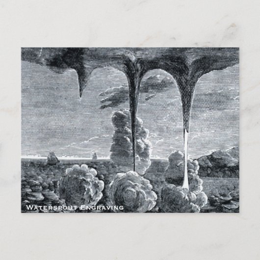 Wasserspout-Gravur Postkarte (Vorderseite)
