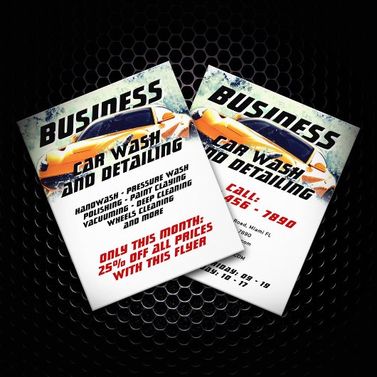 Wasserspritze für Kraftfahrzeuge Flyer