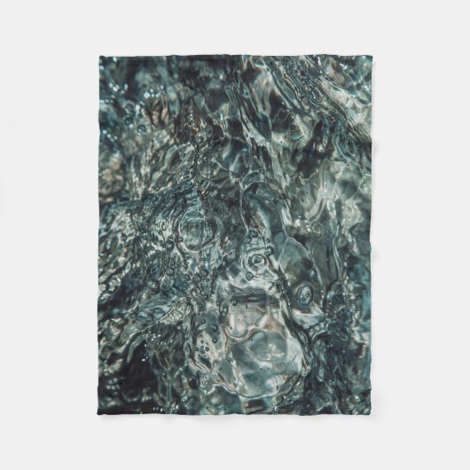 Wasserspritze in nah-up-Fotografie Fleecedecke (Vorderseite)