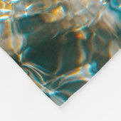 Wasserspritze in nah-up-Fotografie Fleecedecke (Ecke)