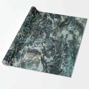 Wasserspritze in nah-up-Fotografie Geschenkpapier