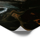 Wasserspritze in nah-up-Fotografie Poster (Ecke)