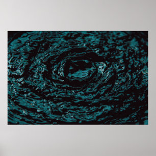 Wasserspritze in nah-up-Fotografie Poster