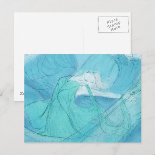 Wasserspritze Postkarte (Vorne/Hinten)