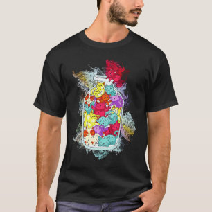 Wasserspritzer Katzen Flasche Katze Süße Katze T-Shirt
