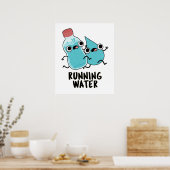 Wasserspülung Poster (Küche)