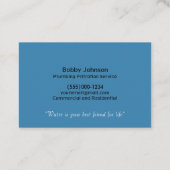 Wasserspülung Visitenkarte (Rückseite)