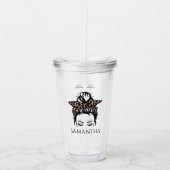 Wasserspur mit Name Acryltrinkbecher (Vorderseite)