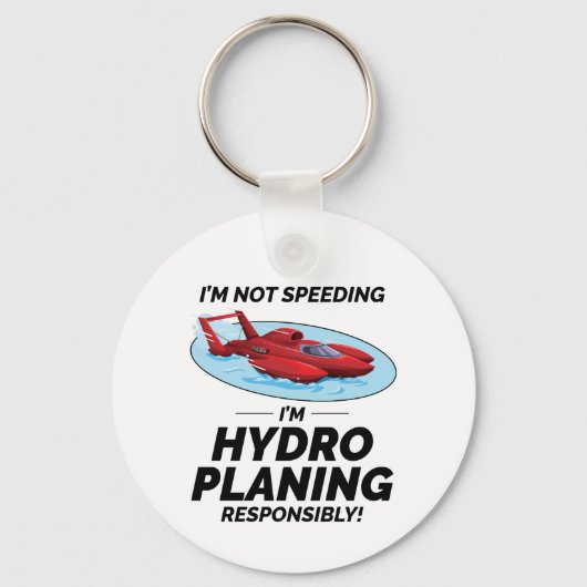 Wasserspur-Spaß: Bleibe Verantwortung mit Spaß Schlüsselanhänger (Vorderseite)