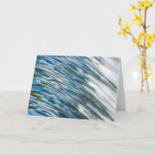 Wasserstadtdam flow, Charles River MA, Card Karte (Gelbe Blume)