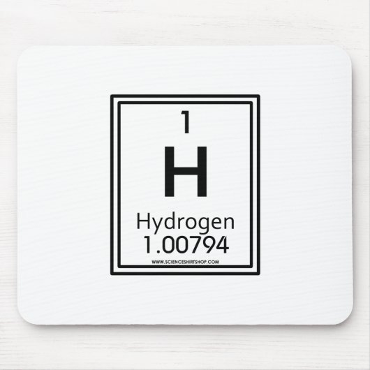Wasserstoff 01 mousepad (Vorne)
