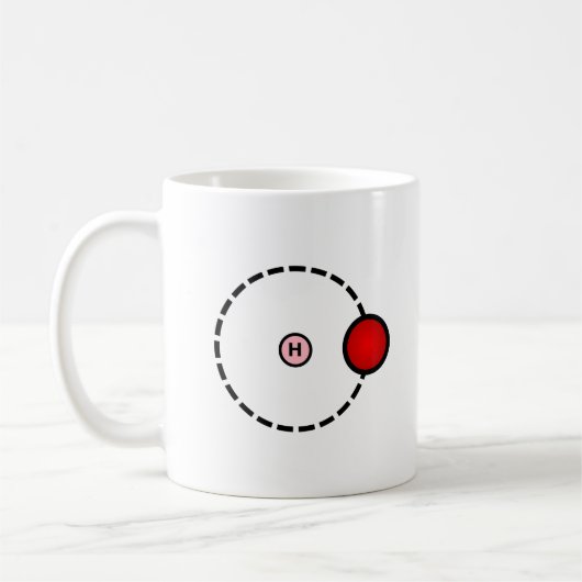 Wasserstoff-Atom Kaffeetasse (Links)