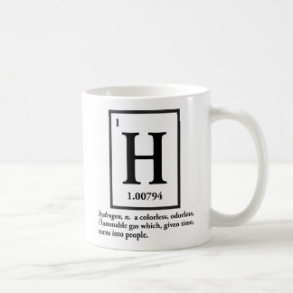 Wasserstoff - ein Gas, das zu Leute macht Kaffeetasse