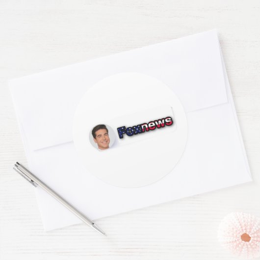 Wasserstrahler Runder Aufkleber (Umschlag)