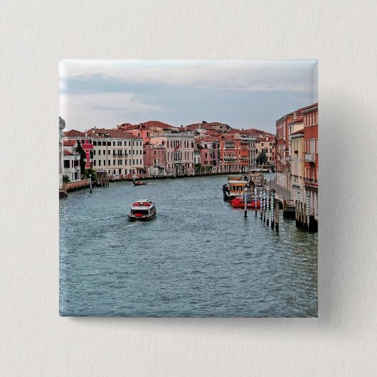 Wasserstraße von Venedig Button (Vorderseite)