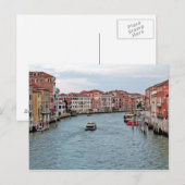 Wasserstraße von Venedig Postkarte (Vorne/Hinten)