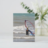 Wassersurfen Postkarte (Stehend Vorderseite)