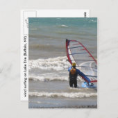 Wassersurfen Postkarte (Vorne/Hinten)