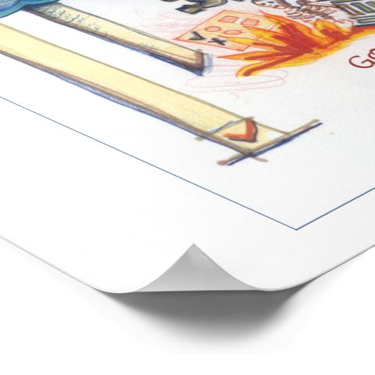 Wassertabelle Poster (Ecke)