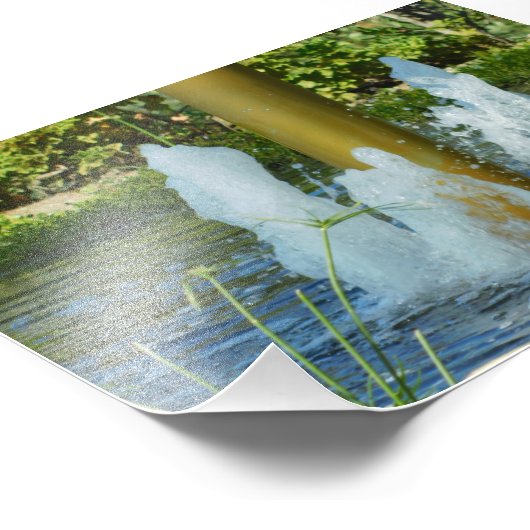 Wassertanz Fotodruck (Ecke)