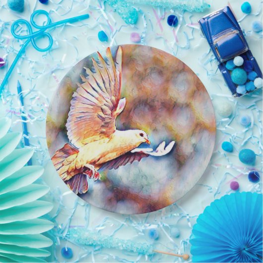 Wassertaube Pappteller (Party)