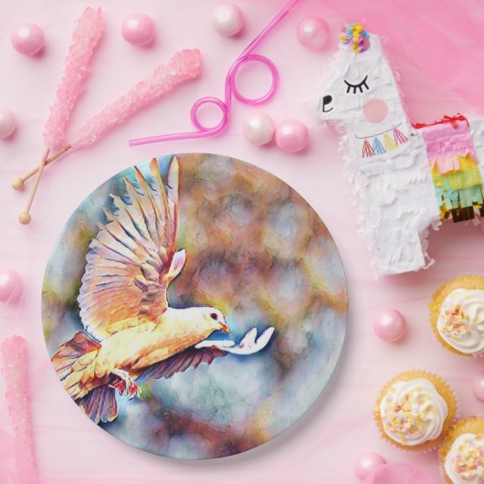 Wassertaube Pappteller (Party)