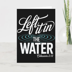 Wassertaufe in Christus erneuert Christlicher Glau Karte