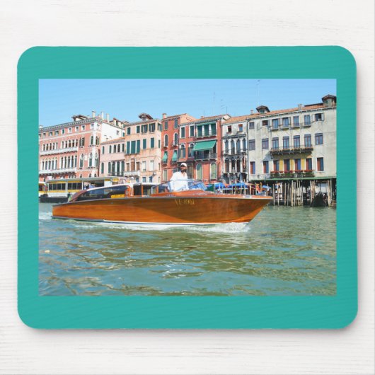Wassertaxi in Venedig Mousepad (Vorne)