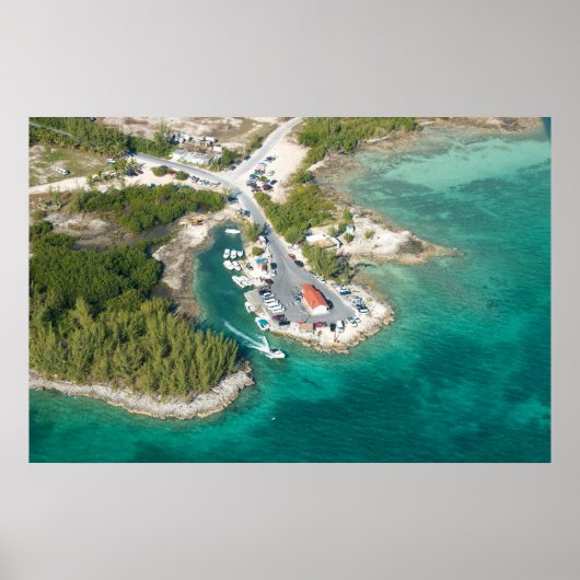 Wassertaxi nach Harbour Island, Bahamas Poster (Vorne)