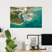 Wassertaxi nach Harbour Island, Bahamas Poster (Heimbüro)