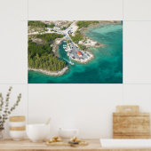 Wassertaxi nach Harbour Island, Bahamas Poster (Küche)