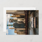 Wassertaxi vor Chicago Postkarte (Vorne/Hinten)