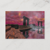 WASSERTEMPEL , Lila Visitenkarte (Rückseite)