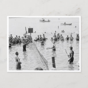 WasserTennis Postkarte