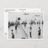 WasserTennis Postkarte (Vorne/Hinten)