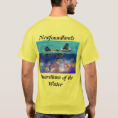 Wassertest für Schwarzes Newf 2024 T-Shirt (Rückseite)