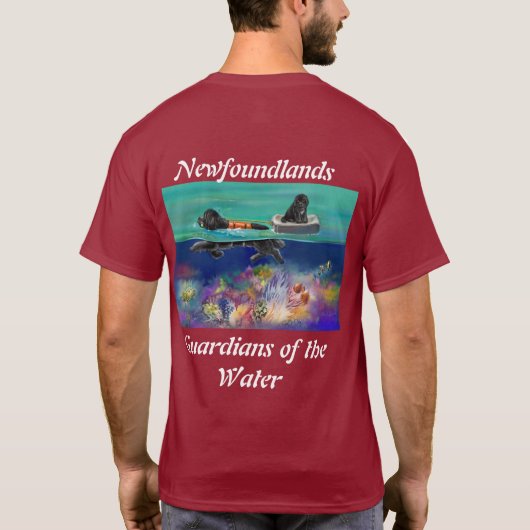 Wassertest Schwarzes Newf 2024T - Shirt (Rückseite)