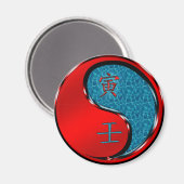 Wassertiger Magnet (Vorderseite/Rückseite)