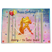 Wasserträger (20. - 18. Februar) Trendy Birthday Große Geschenktüte (Vorderseite)