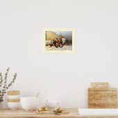 Wasserträger im Winter Poster (Küche)