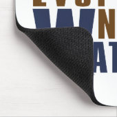 Wasserträger Volleyball in Blau Mousepad (Ecke)