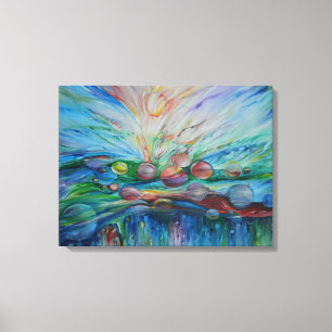 Wassertraum auf Leinwand