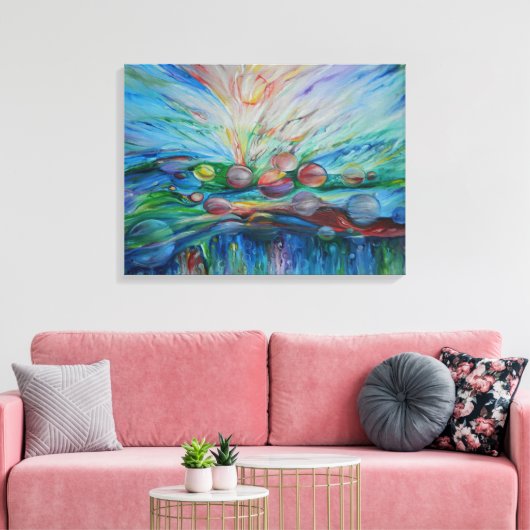 Wasserträume auf der Leinwand (Insitu (Wohnzimmer))