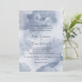 Wasserträume | Einladung zur Hochzeit (Stehend Vorderseite)