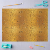 Wassertröpfchen auf Bieruntergrund Seidenpapier (Basteln)