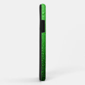 Wassertröpfchen auf grünem Hintergrund, cool u. Case-Mate iPhone Hülle (Hinten/Rechts)