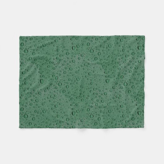 Wassertröpfchen Fleecedecke (Vorderseite (Horizontal))