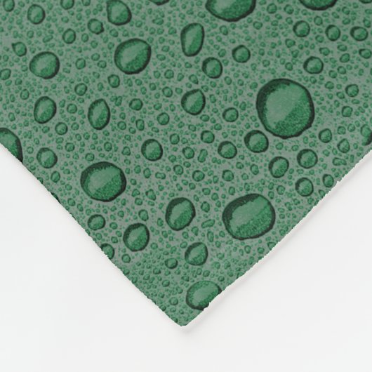 Wassertröpfchen Fleecedecke (Ecke)