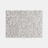 Wassertröpfchen Fleecedecke (Vorderseite (Horizontal))